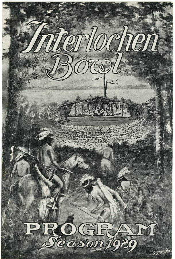 Interlochen Bowl Program Cover 1929