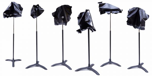 The Museum Music Stands. Steven Kazuo Takasugi. Photo: Jebbah Baum crushed music stands