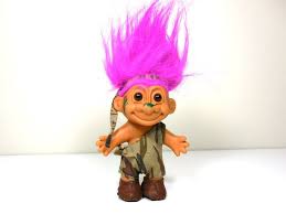 An image of a Troll Doll, a popular novelty item.