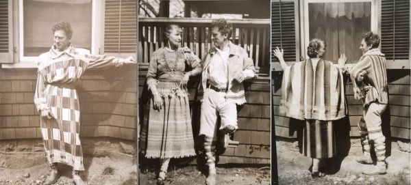 Towel Clothes Percy and Ella Grainger in their towel clothes