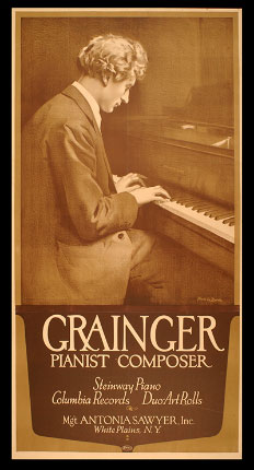Grainger's career is represented by publicity material, business documents, reviews and an almost complete set of concert programs featuring Grainger's performances from 1894 to 1960.