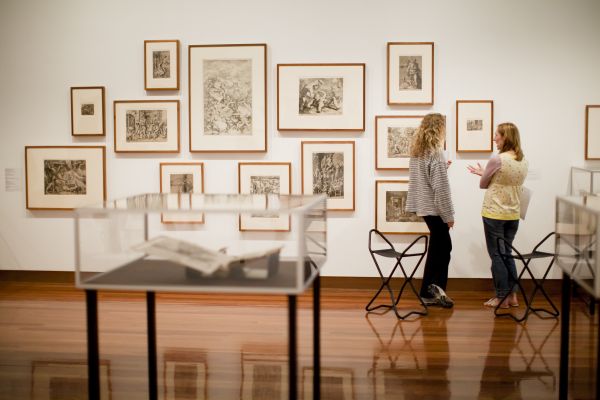 Collections program image of people in gallery