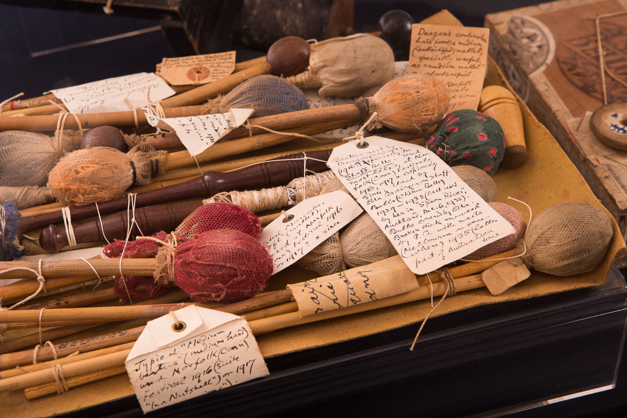 Grainger collection objects on display